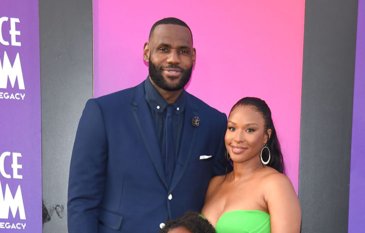 LOS ANGELES - JUL 12: LeBron James, Zhuri James and Savannah Brinson James arrives for the 'Space Jam: A New Legacy' World Premiere on July 12, 2021 in Los Angeles, CA